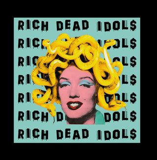 RICH DEAD IDOLS MEDUSA MARILYN MONROE HEAVYWEIGHT TEE (BLACK)