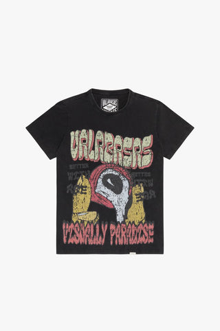 VALABASAS V PARADISE VINTAGE BLACK TEE