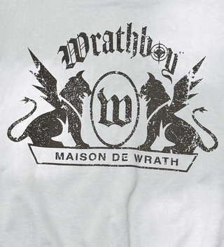 Wrathboy MAISON DE WRATH SUN FADED HOODIE ZIP (LT.GREY)