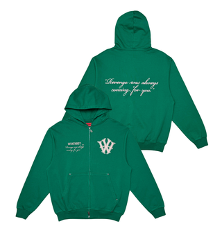 Wrathboy WRATH REVENGE COMING HOODIE ZIP (GREEN)