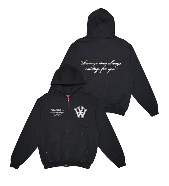 Wrathboy WRATH REVENGE COMING HOODIE ZIP (Black) – The Shop 147