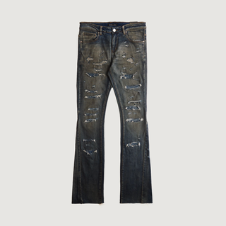 EMBELLISH ROLLA FLARE JEAN (ABYSS WASH)