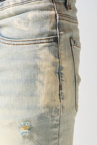 SERENEDE Sulfur Stacked Jeans (BLEACHED)