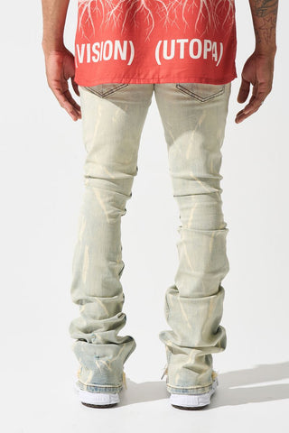 SERENEDE Sulfur Stacked Jeans (BLEACHED)