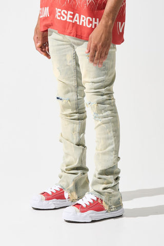 SERENEDE Sulfur Stacked Jeans (BLEACHED)