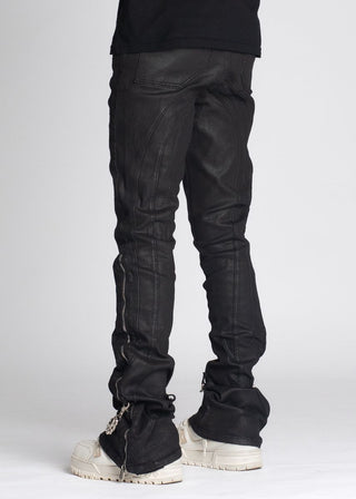 GUAPI Obsidian Black Waxed Chain Denim (Obsidian Black)