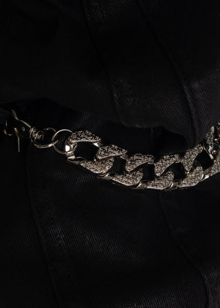 GUAPI Obsidian Black Waxed Chain Denim (Obsidian Black)