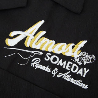 Almost Someday Storefront Camp Collar Shirt (Black)