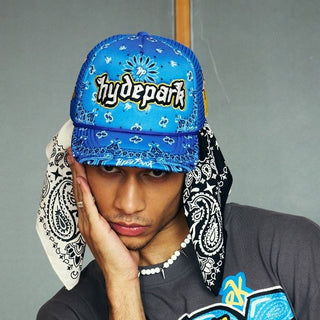 HYDE PARK HP Bandana Trucker Hat (Blue)