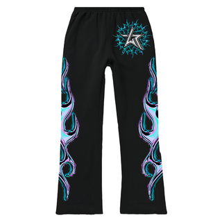 WKND RIOT GLASS SKULL SWEATS (BLACK)