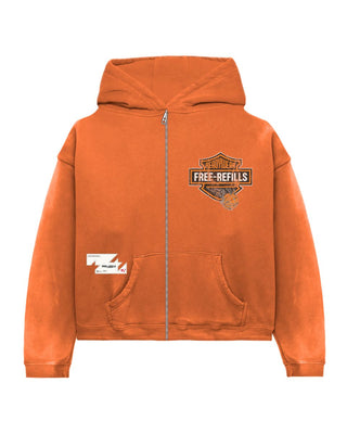 Free Refills HARLEY HOODIE & RADIAL FLARES set (ORANGE)