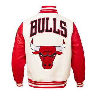 Pro Standard CHICAGO BULLS RETRO CLASSIC RIB WOOL VARSITY JACKET