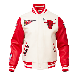 Pro Standard CHICAGO BULLS RETRO CLASSIC RIB WOOL VARSITY JACKET