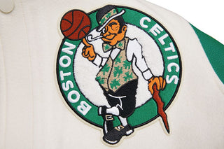 Pro Standard BOSTON CELTICS RETRO CLASSIC RIB WOOL VARSITY JACKET