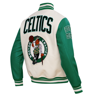 Pro Standard BOSTON CELTICS RETRO CLASSIC RIB WOOL VARSITY JACKET