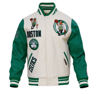 Pro Standard BOSTON CELTICS RETRO CLASSIC RIB WOOL VARSITY JACKET