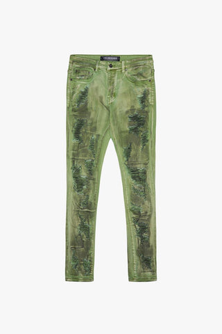 Valabasas HARVEST GREEN WASH SKINNY JEAN (GREEN WASHED)