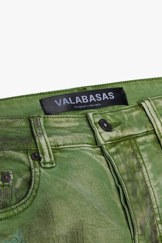 Valabasas HARVEST GREEN WASH SKINNY JEAN (GREEN WASHED)