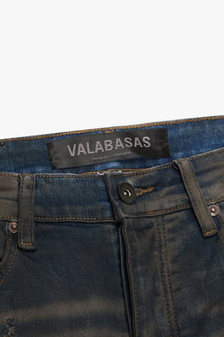 Valabasas ZERO DARK GREY WASH STACKED FLARE JEAN (Dark Grey Wash)