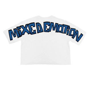 MIXED EMOTIONS Monster Cropped Tee (Blue)