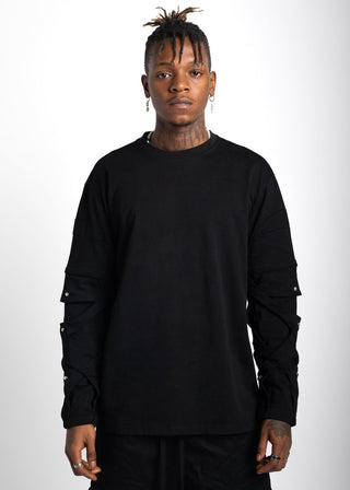 GUAPI Obsidian Black Long Sleeve Tee (Obsidian Black)