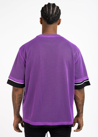 GUAPI Electric Purple Mesh Football Tee (Electric Purple)