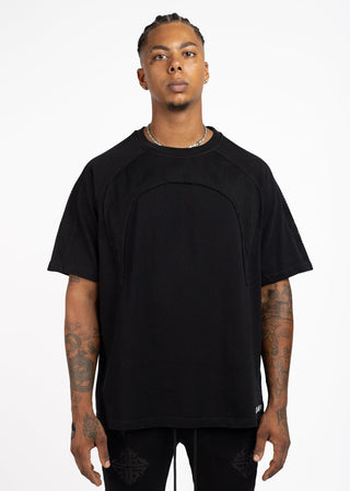 GUAPI Obsidian Black Half Moon Tee (Black)