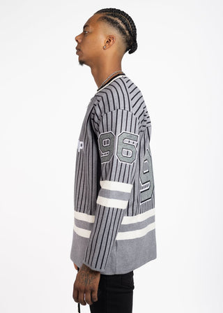 GUAPI Shark Grey Knit Hockey Jersey (Grey)