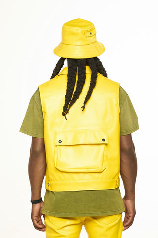 PHEELINGS FLOAT ON CARGO LEATHER VEST (CANARY YELLOW)