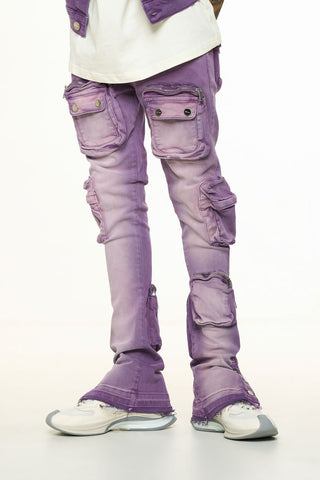 PHEELINGS JOURNEY TO GREATNESS FLARE STACK DENIM (LAVANDER)