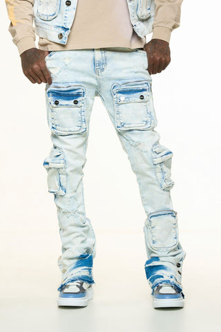 PHEELINGS JOURNEY TO GREATNESS FLARE STACK DENIM (LIGHT BLUE)