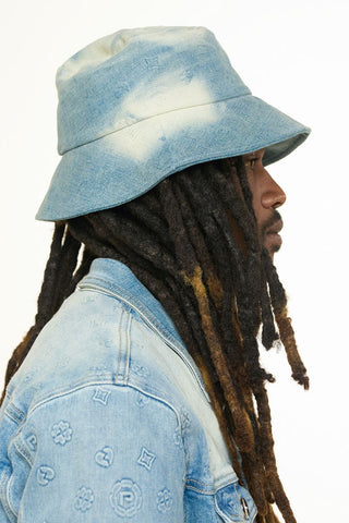 PHEELINGS NEW EMOTIONS EMBOSSED BUCKET HAT (LIGHT BLUE STONE WASH)