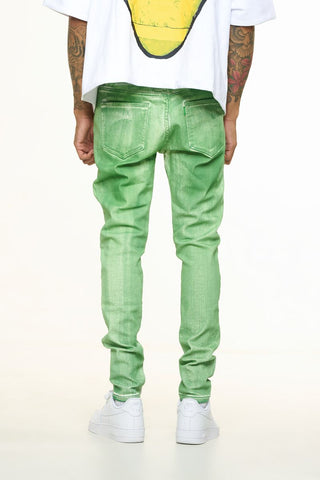 PHEELINGS WASHED AWAY SKINNY DENIM (KELLY GREEN OVERDYE)