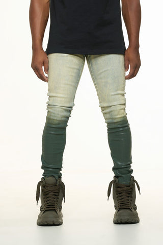 PHEELINGS INNER PEACE SKINNY DENIM (FOREST GREEN GRAIDENT WAX)