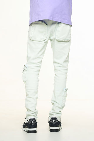 PHEELINGS LUCID DREAMS CARGO SKINNY DENIM (FADED LIGHT BLUE)