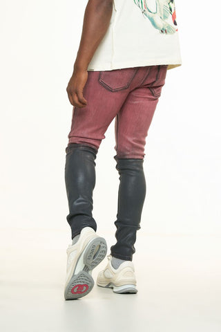 PHEELINGS INNER PEACE SKINNY DENIM (MAROON GRAIDENT WAX)