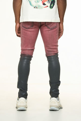 PHEELINGS INNER PEACE SKINNY DENIM (MAROON GRAIDENT WAX)