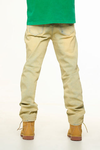 PHEELINGS HORIZON STRAIGHT FIT DENIM (GREY /SAND WASH)