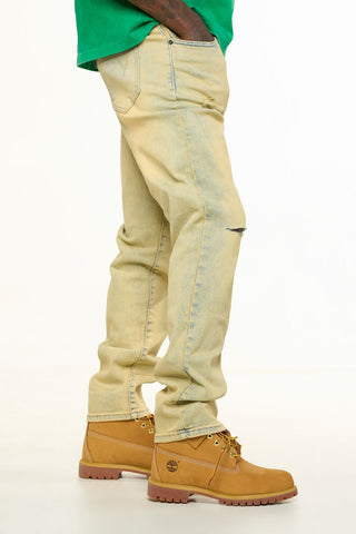 PHEELINGS HORIZON STRAIGHT FIT DENIM (GREY /SAND WASH)