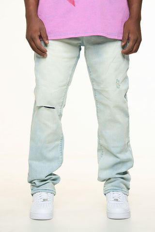 PHEELINGS HORIZON STRAIGHT FIT DENIM (LIGHT BLUE SAND WASH)