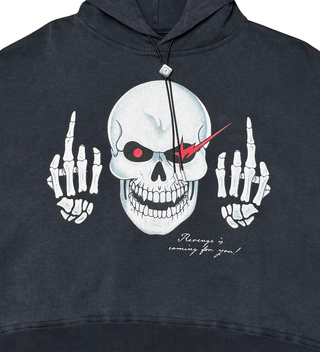 Wrathboy WB 3:33 CROP HOODIE (BLACK)