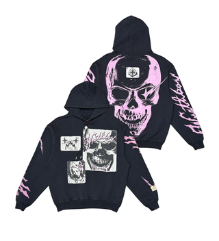 Wrathboy WB REPENT NOW CROP HOODIE (BLACK)