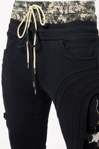 GUAPI Obsidian Black Premium Sweat Pants (Black)