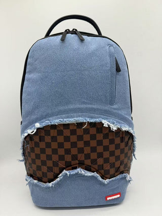 Sprayground DENIM SHARK BITE DLXSV BACKPACK