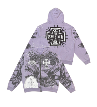 Gunzinii Skull Hoodie (Lanvender)