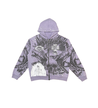 Gunzinii Skull Hoodie (Lanvender)