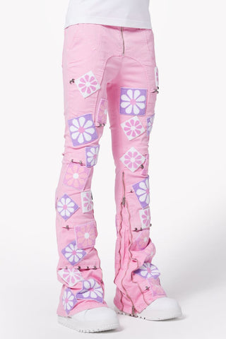 GUAPI French Rose Flowers Denim (Pink)