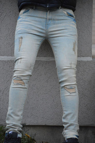 Dnm Story Men's Skinny Denim (ICE VINTAGE)