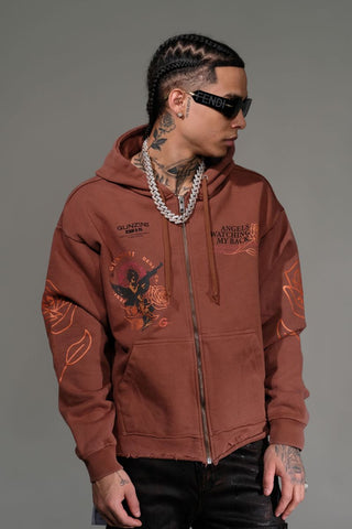 Gunzinii Angel Hoodie (Brown)