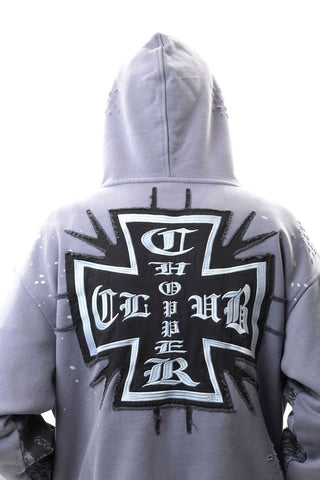 Gunzinii Skull Hoodie (Lanvender)